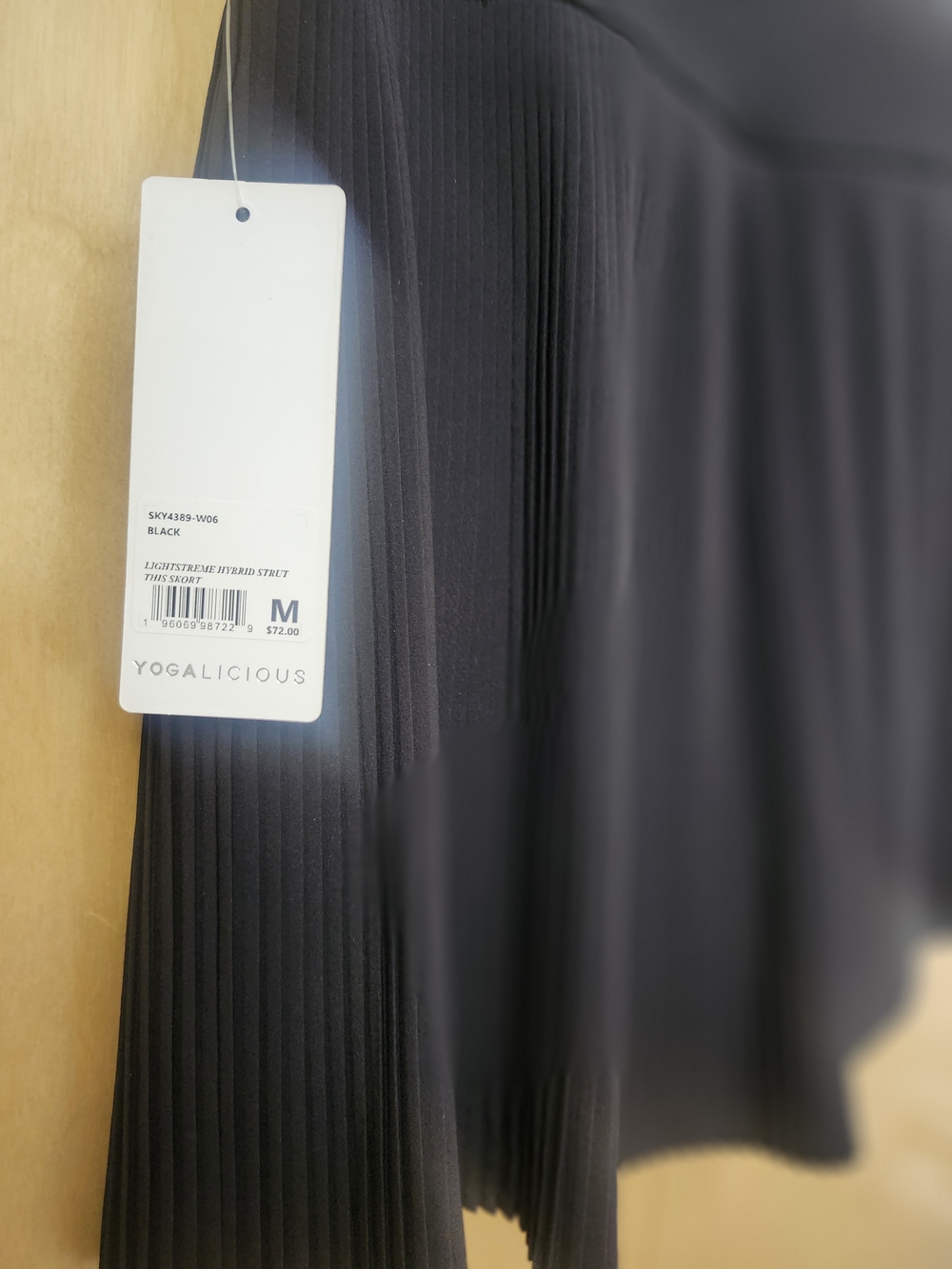 Yogalicious Black Pleated Skater Skirt - Picture 8 of 8